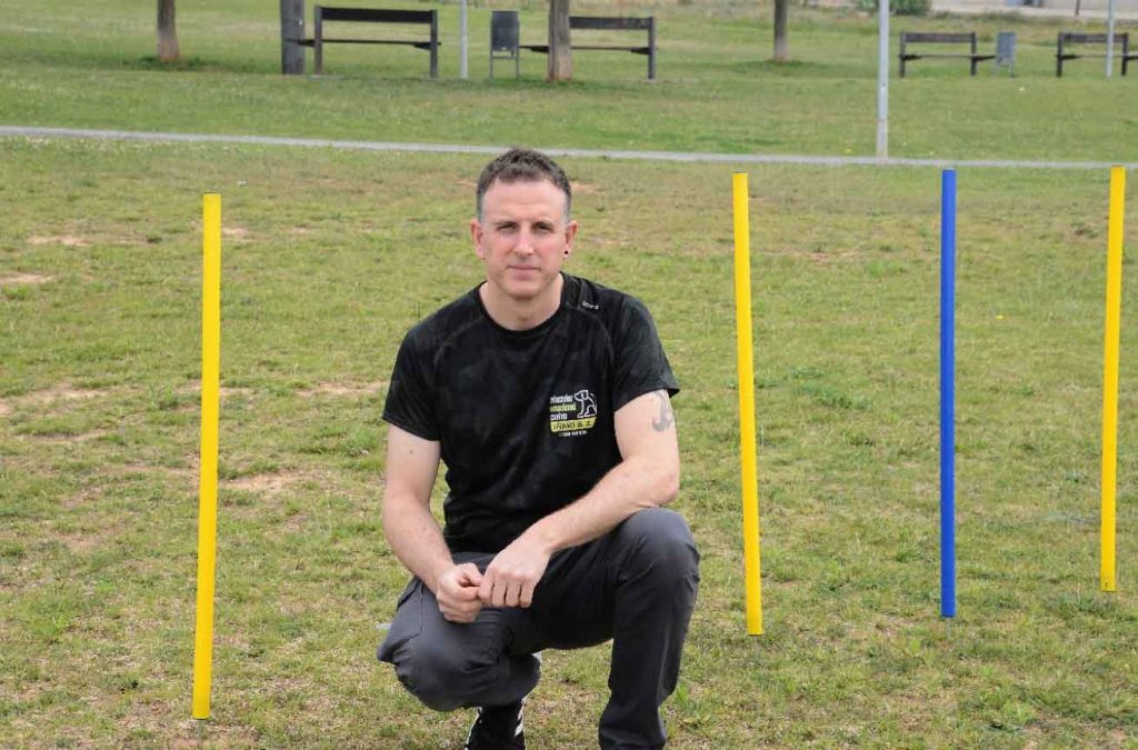 Fotografía del adiestrador canino en Navarra Iñaki Buñuales